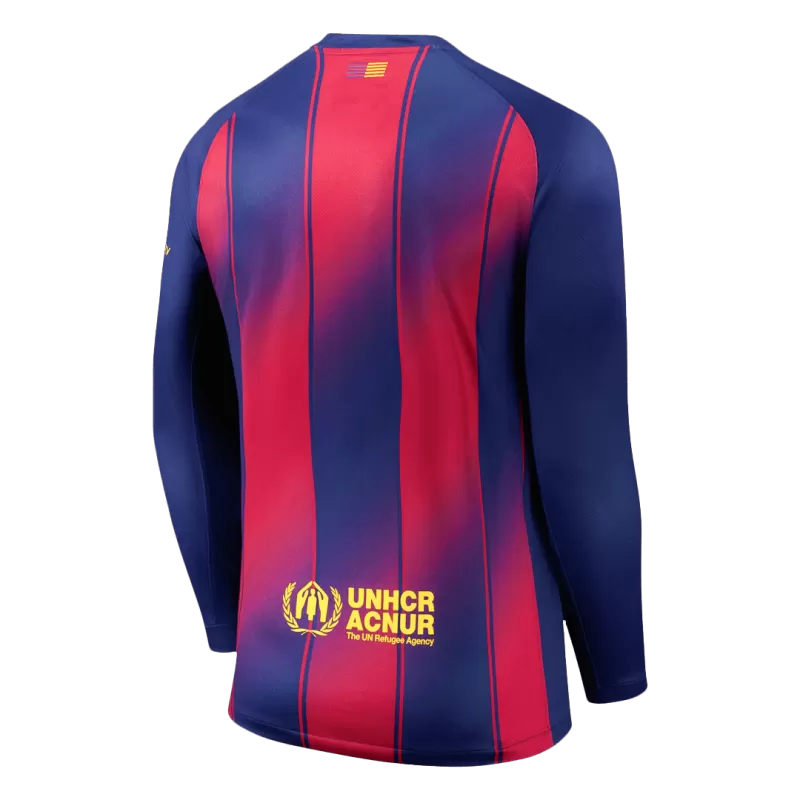 Barcelona Men's 25/26 Fan Home Long Sleeve Jersey - Image 2