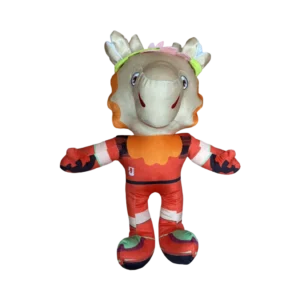 2026 World Cup Canada Mascot Plush Toy - Moose Stuffed Animal in Red Soccer Kit