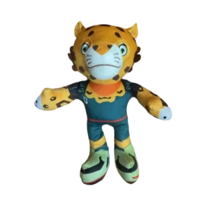 2026 World Cup Mexico Mascot Plush Toy - Jaguar Stuffed Animal in Green Soccer Kit
