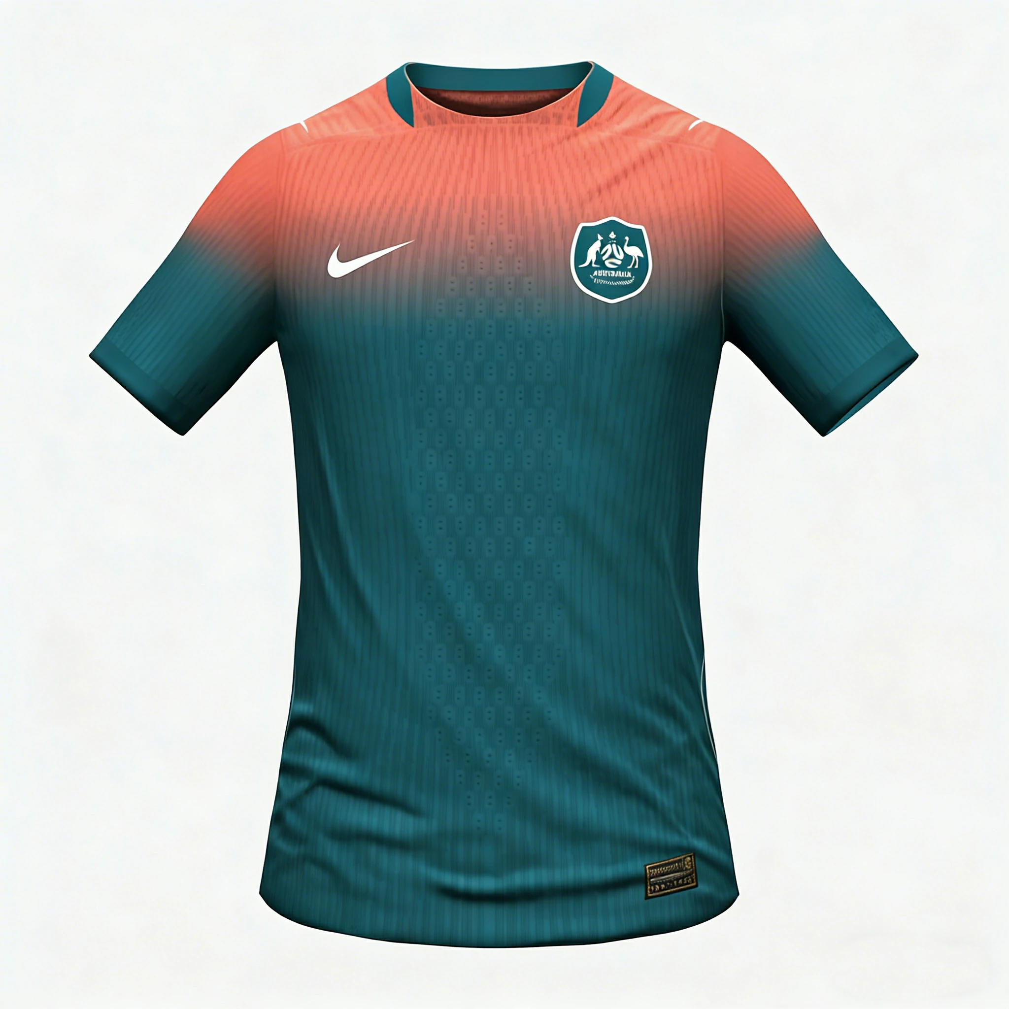 Front view of authentic Australia 2026 World Cup away soccer jersey player version with slim fit design.