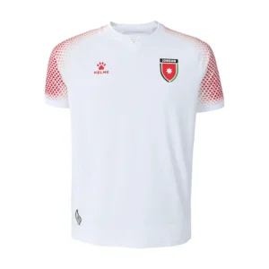 Front view of authentic Jordan 2026 World Cup home soccer jersey player version with slim fit design.