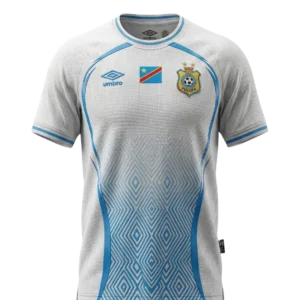 Front view of authentic Congo 2026 World Cup Away soccer jersey player version with slim fit design.