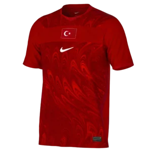 Front view of authentic Türkiye 2026 World Cup Home soccer jersey player version with slim fit design.